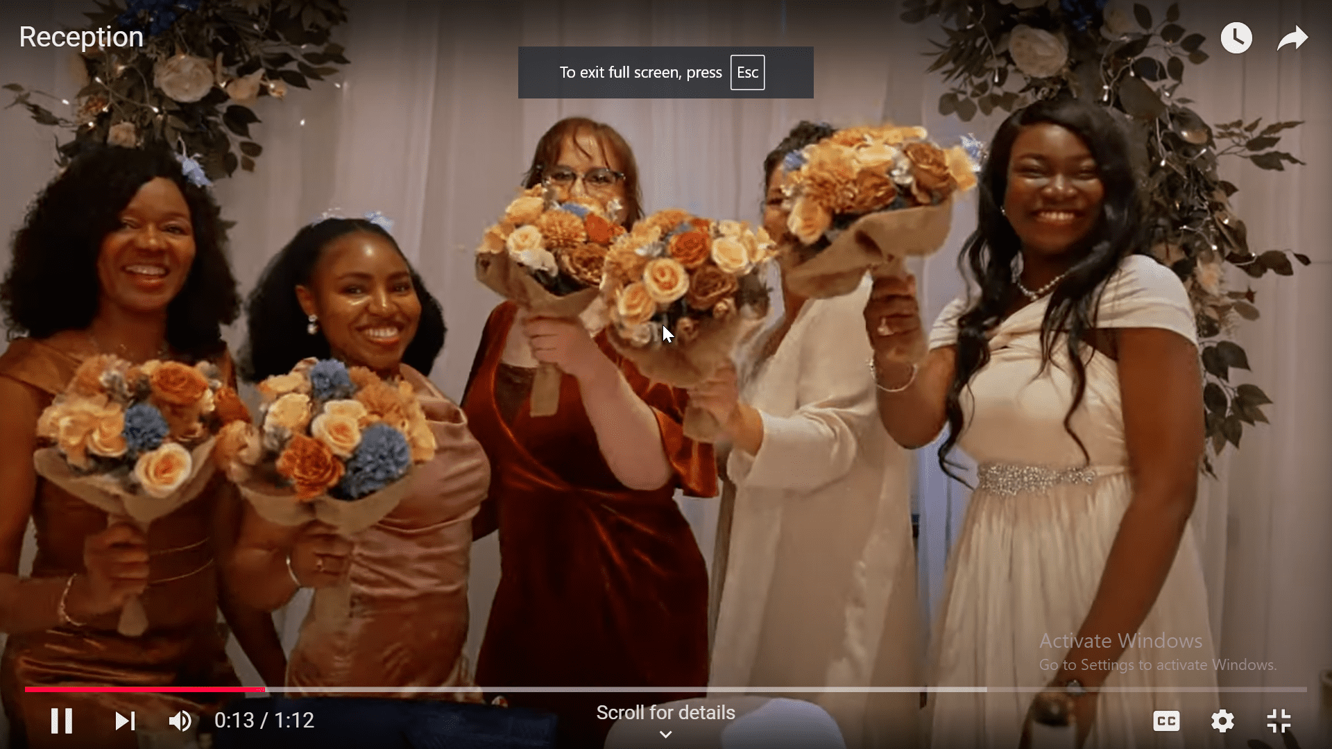 Wedding Reception